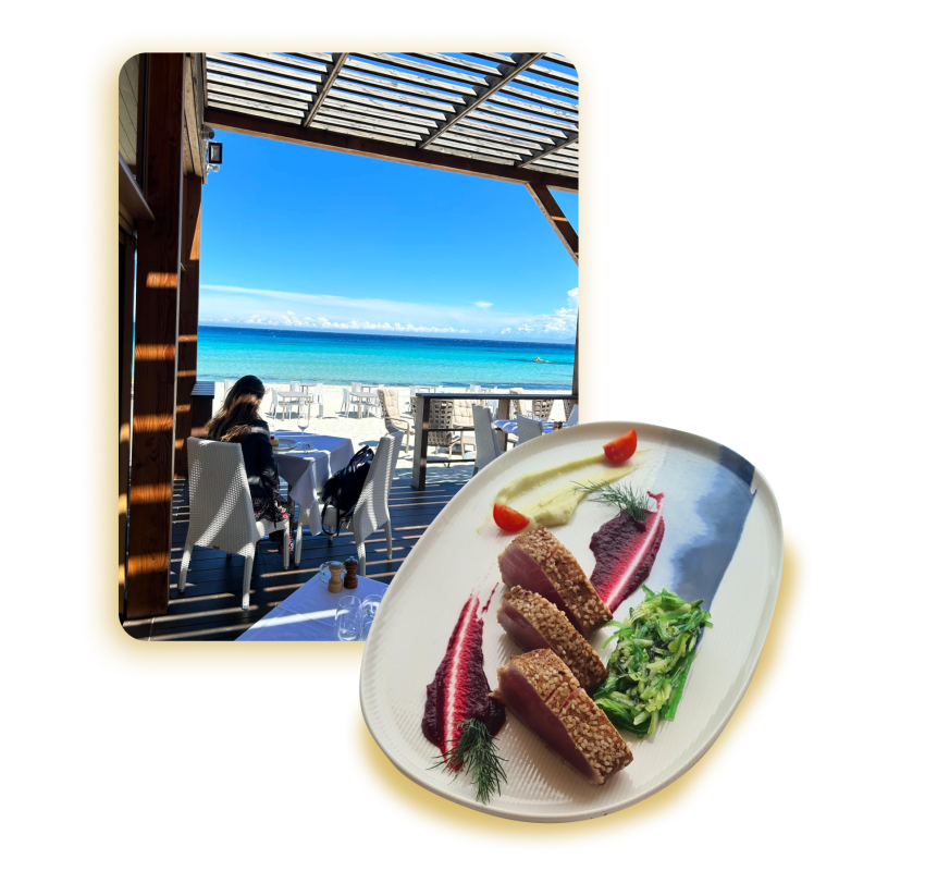 Le restaurant - A Siesta - Ile-Rousse - Restaurant bord de mer Ile Rousse