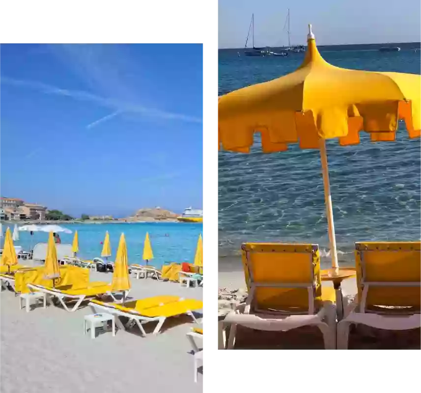 A Siesta - Restaurant Ile-Rousse - Location transat Ile Rousse